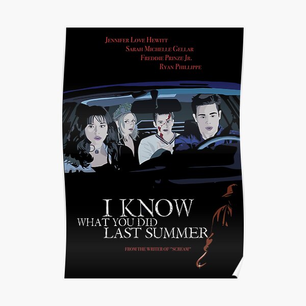 I Know What You Did Last Summer 1997 film illustrated poster Poster