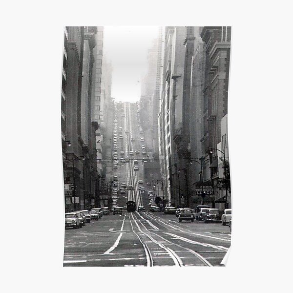California Street San Francisco C 1964 Poster