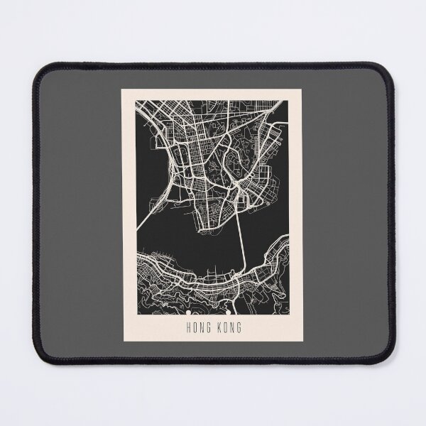 Item preview, Hong Kong Downtown Street Map Dark Graphic Design designed and sold by Teecha.