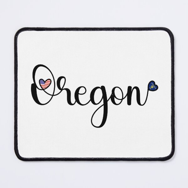 Item preview, I Love Oregon - Oregon Script With Heart Shaped Flags designed and sold by molamode.
