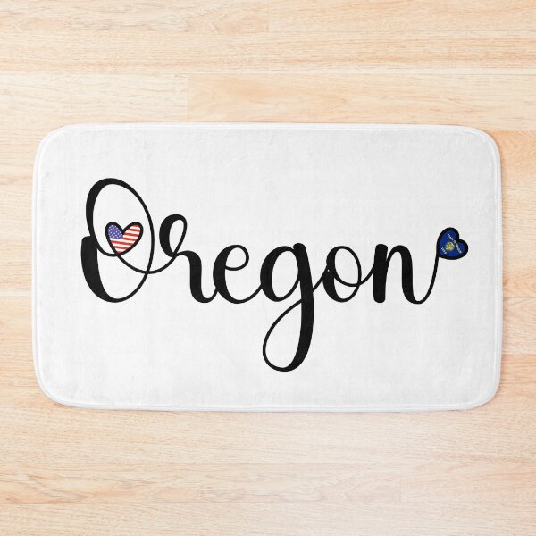 Item preview, I Love Oregon - Oregon Script With Heart Shaped Flags designed and sold by molamode.