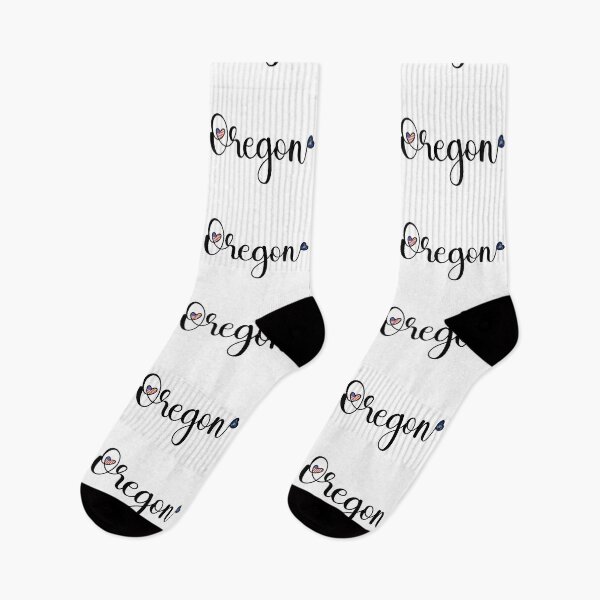 Item preview, I Love Oregon - Oregon Script With Heart Shaped Flags designed and sold by molamode.