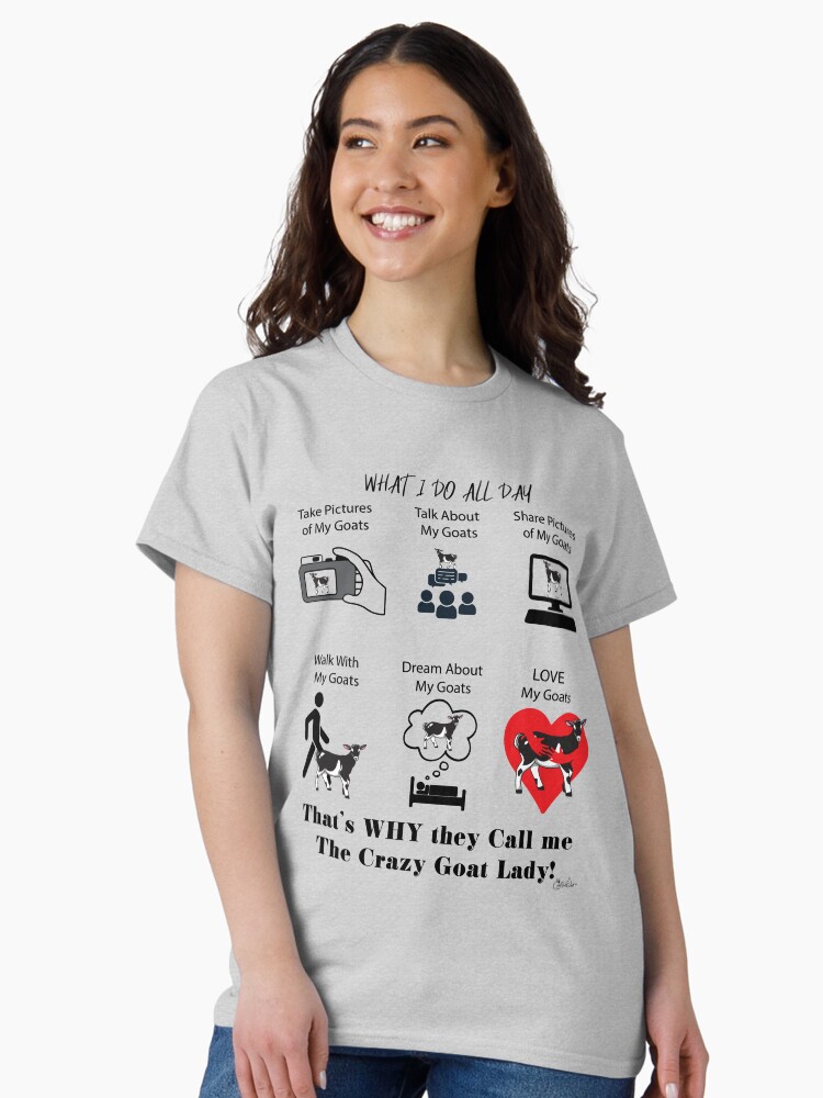 Thumbnail 2 of 7, Classic T-Shirt, Things I Do with My Goats designed and sold by IconicTee.