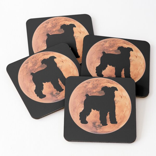 Item preview, miniature schnauzer Dog Silhouette in Mars miniature schnauzer lover gift designed and sold by alaechamlal.