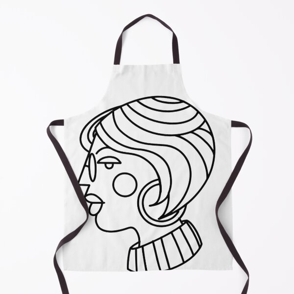 Item preview, Black and white woman profile designed and sold by Cata-mcd.