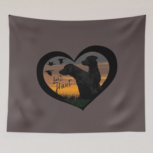 Item preview, Love 2 Hunt Duck Hunting Design for Lab lovers and Duck Hunters designed and sold by LifeCrush.