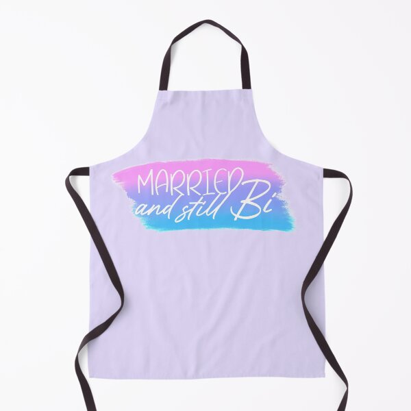 Item preview, Married and Still Bi Bisexual Pride Flag Brush Stroke Painting designed and sold by ichewsyou.