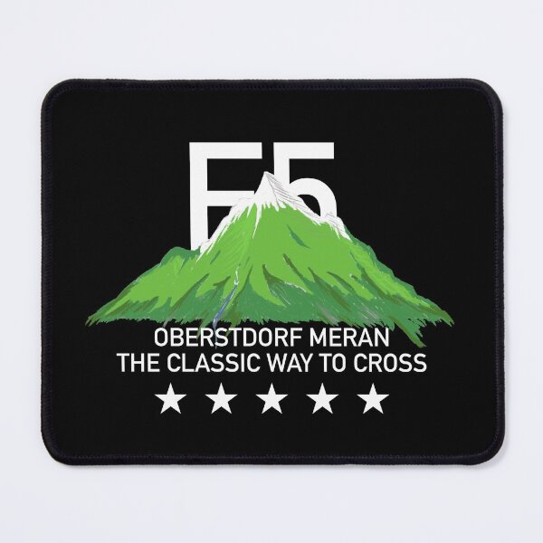 Crossing the Alps from Oberstdorf to Meran-E5 hiking route Berg Bunt Mouse Pad