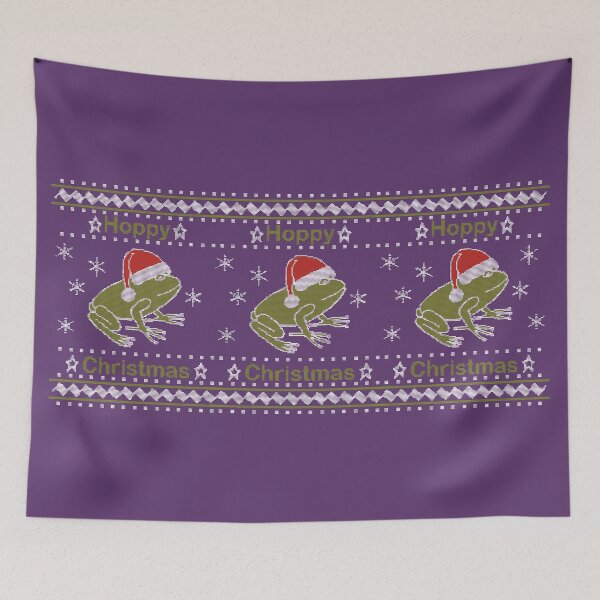 Item preview, Hoppy Christmas Ugly Sweater designed and sold by ellenhenry.