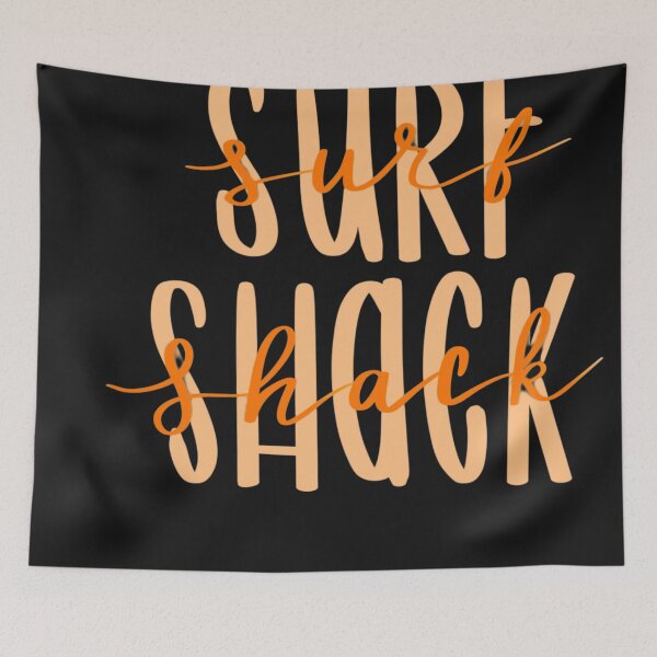 Item preview, Surf shack typography of beach designed and sold by Floridaseaside.