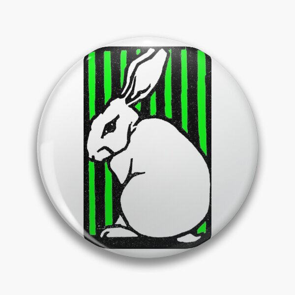Item preview, Neon Green Mean Bunny Rabbit Vintage Illustration designed and sold by mike-gray.