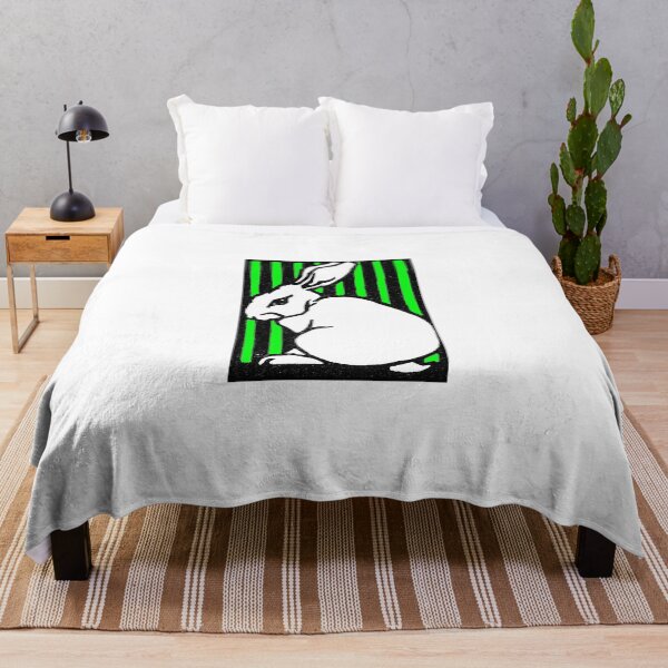 Item preview, Neon Green Mean Bunny Rabbit Vintage Illustration designed and sold by mike-gray.