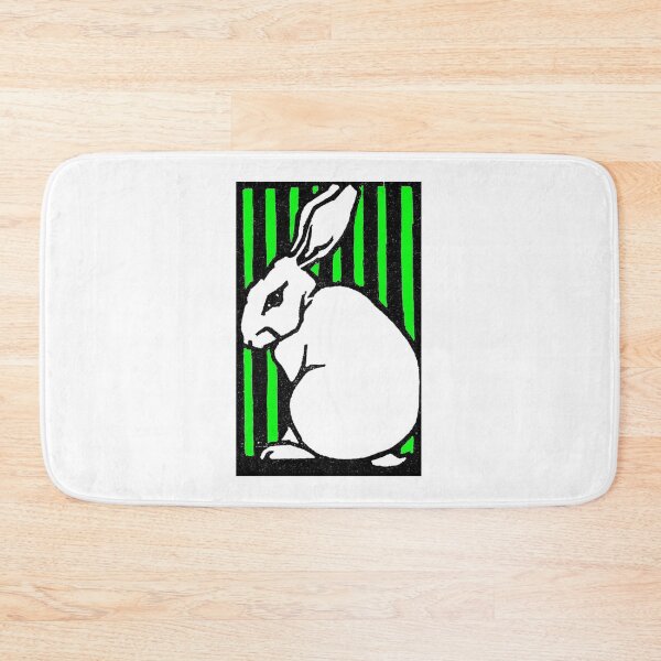 Item preview, Neon Green Mean Bunny Rabbit Vintage Illustration designed and sold by mike-gray.