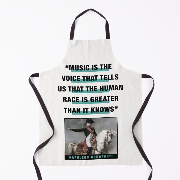 Item preview, Napoleon Bonaparte Quote:  "Music Is The Voice That Tells Us That The Human Race Is Greater Than It Knows" designed and sold by TIGERDAVER.