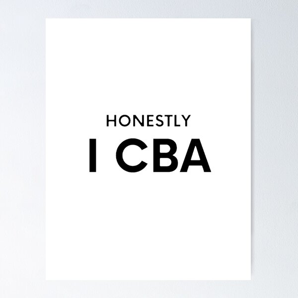 Item preview, Honestly I CBA designed and sold by Creatoe.