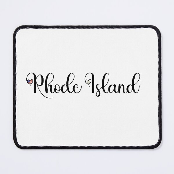 Item preview, I Love Rhode Island - Rhode Island Script With Heart Shaped Flags designed and sold by molamode.