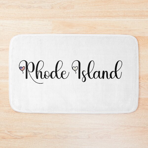 Item preview, I Love Rhode Island - Rhode Island Script With Heart Shaped Flags designed and sold by molamode.