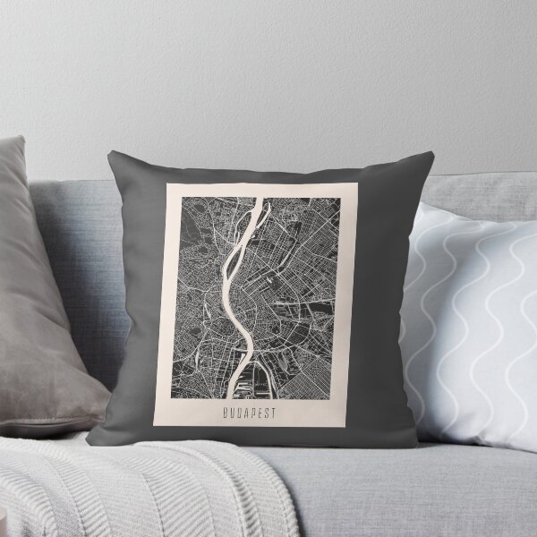 Item preview, Budapest City Street Map Dark designed and sold by Teecha.