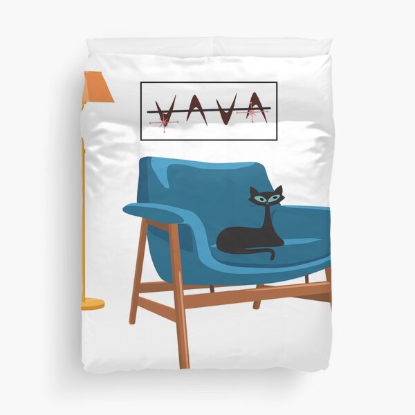 Item preview, Atomic Cat Relaxing on a Mid Century Chair designed and sold by LisWilliams.