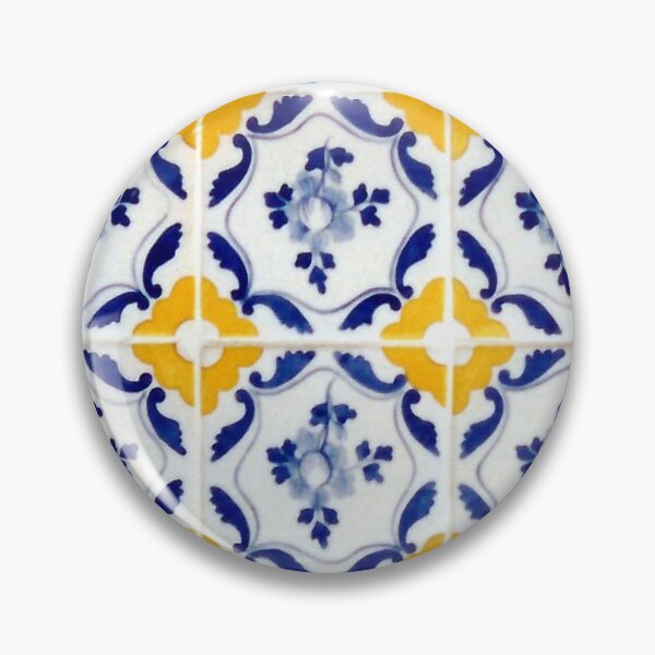 Item preview, Portuguese Blue and yellow tiles  designed and sold by Madalena Lobao-Tello.
