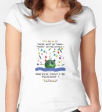 Something in the water - How else could I be pregnant. Women's Fitted Scoop T-Shirt