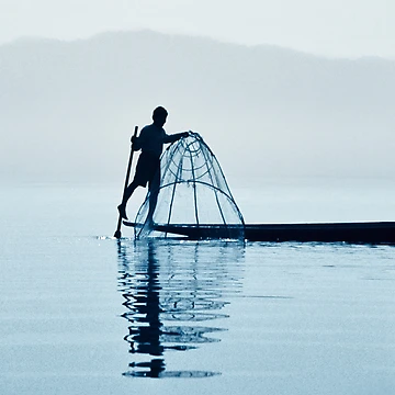 Artwork thumbnail, Lake Inle Leg Rower by Graham Prentice