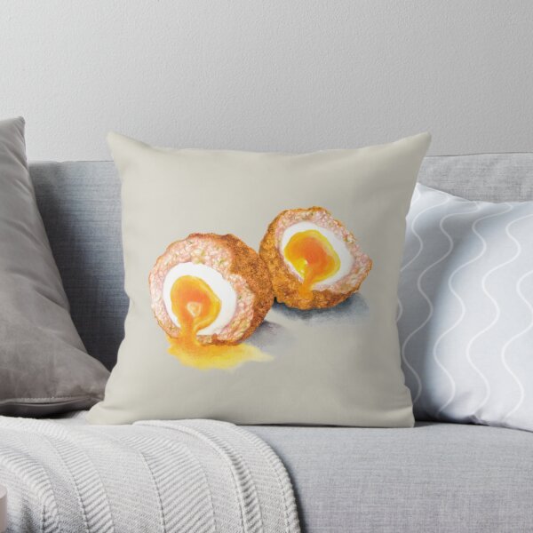 Scotch Egg Throw Pillow