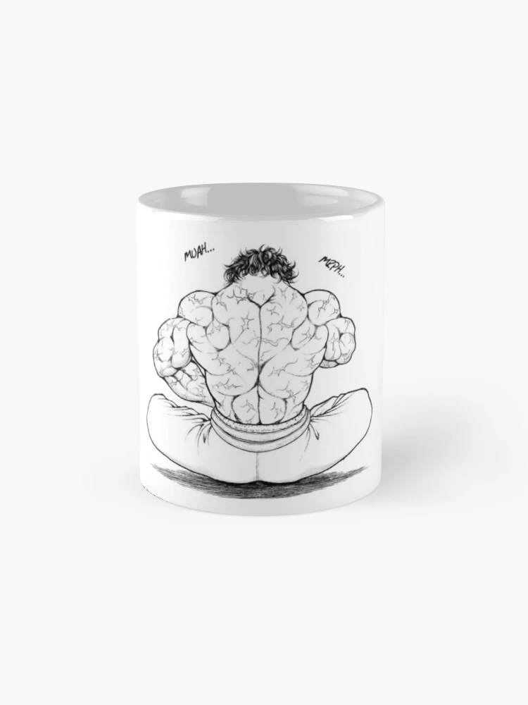 Baki hanma back eating  Sticker by CoconutWater10