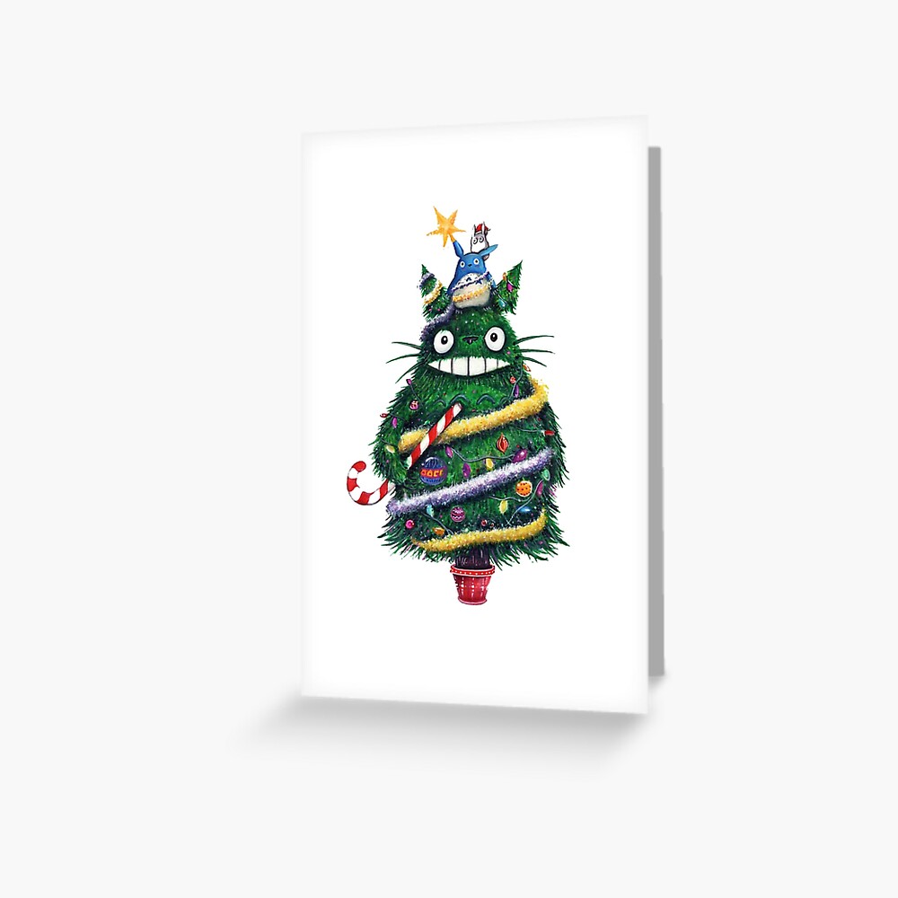 Totoro Christmas Greeting Card