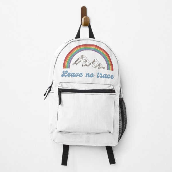 Item preview, Leave no trace (Retro rainbow) designed and sold by Bushtrippers.
