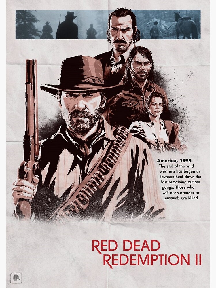 Red Dead Redemption Arthur Morgan Wild West Cowboy Poster 