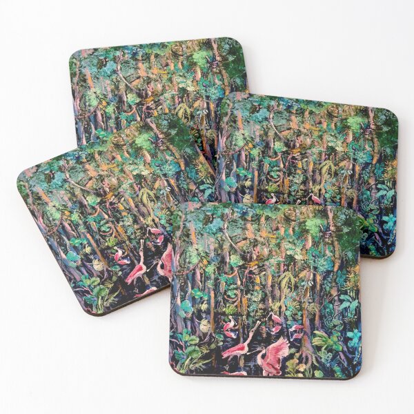 Item preview, Spoonbill Heaven designed and sold by Janice Schiff.