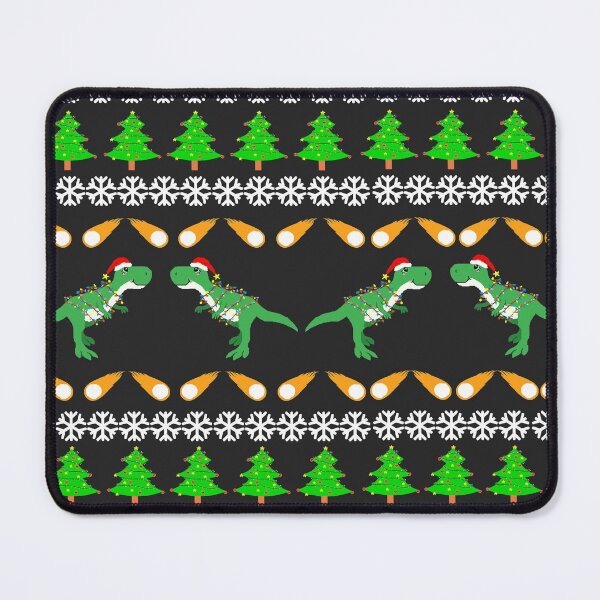 Item preview, T-Rex Ugly Christmas Sweater Black designed and sold by racharanha.