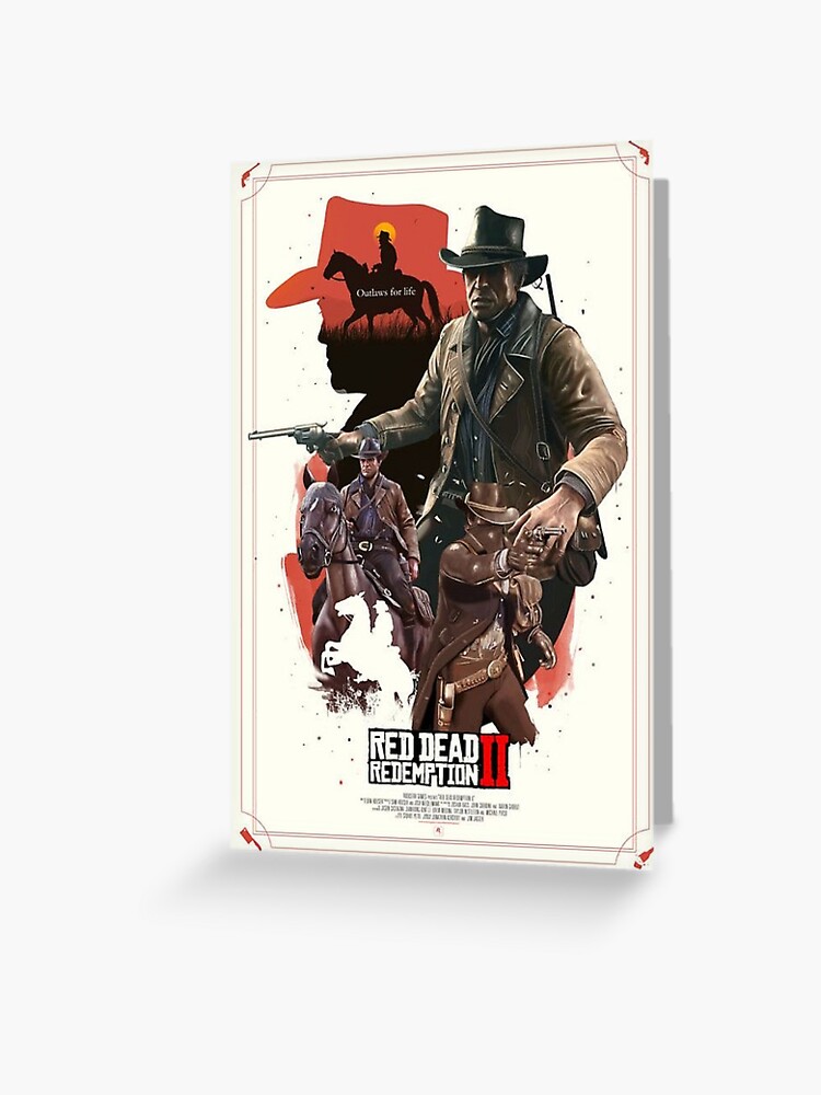 Arthur Morgan Video Game Artwork Greeting Card for Sale by Vintage-Travler