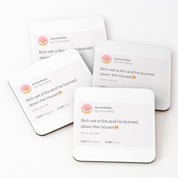 Item preview, Rich Set a Fire Tweet designed and sold by BabyCupcakes.