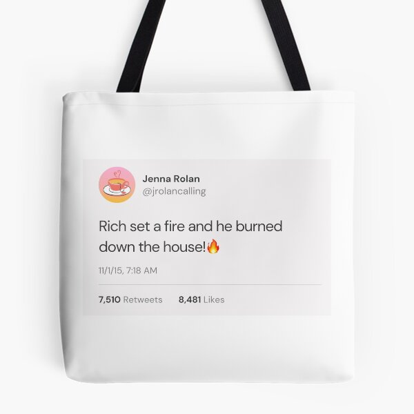 Item preview, Rich Set a Fire Tweet designed and sold by BabyCupcakes.