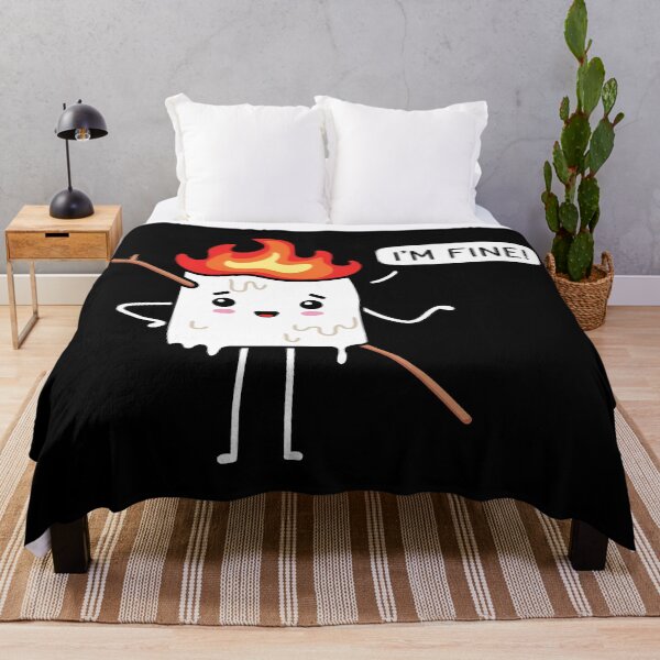 Item preview, Campfire Marshmallow - I'm Fine designed and sold by SuperrSunday.