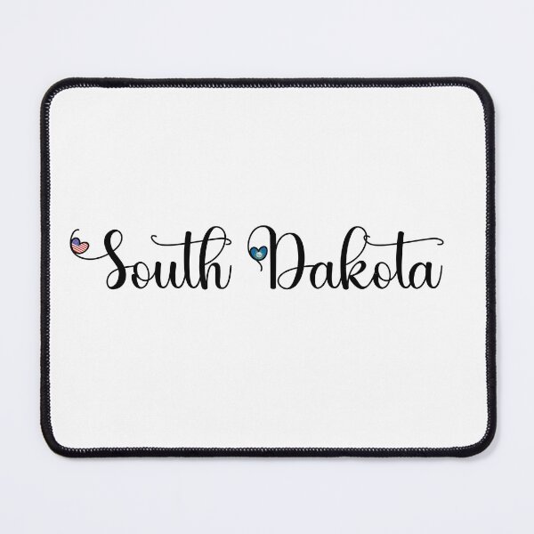 Item preview, I Love South Dakota - South Dakota Script With Heart Shaped Flags designed and sold by molamode.