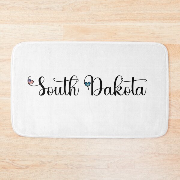 Item preview, I Love South Dakota - South Dakota Script With Heart Shaped Flags designed and sold by molamode.