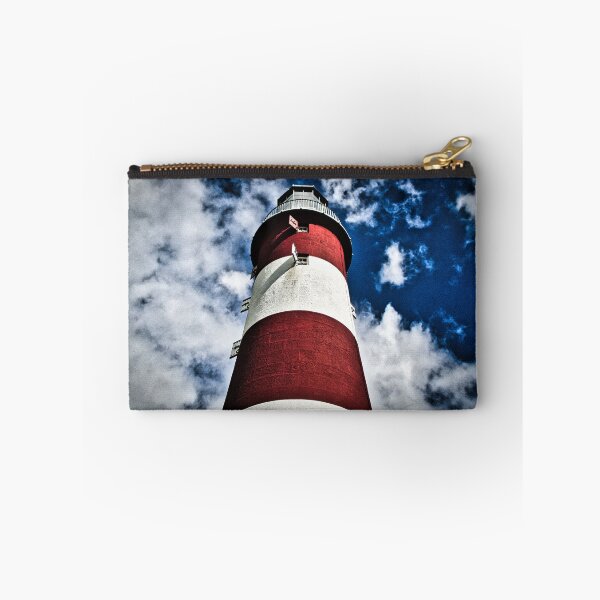 Item preview, Plymouth lighthouse with dramatic effect designed and sold by Ann Biddlecombe.