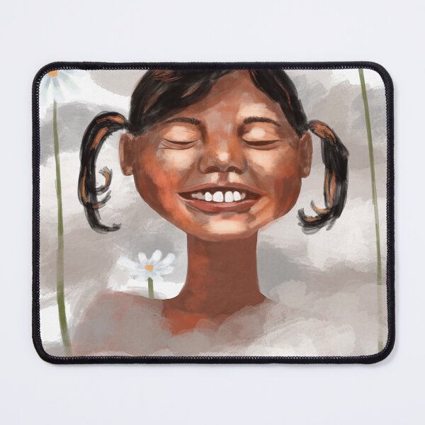 Item preview, Smiling Girl With Chamomiles designed and sold by JakoRila.