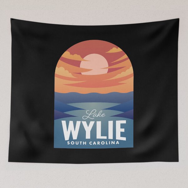 Item preview, Lake Wylie SC Retro Sunset designed and sold by HalpinDesign.