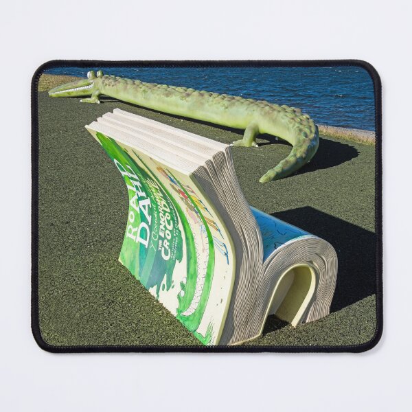 Item preview, A work of art on Cardiff Bay Barrage showing the Enormous Crocodile and the enormous book about it - by Road Dahl, a Cardiff resident who was born here, south Wales designed and sold by Cameranick.