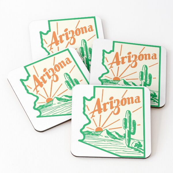 Item preview, Arizona Cactus Vintage Travel Decal designed and sold by hilda74.