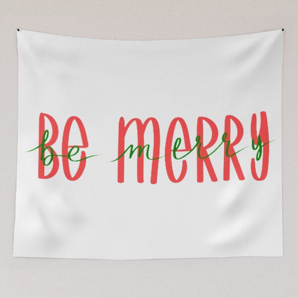 Item preview, Be Merry - Christmas day and Santa with gifts designed and sold by Floridaseaside.