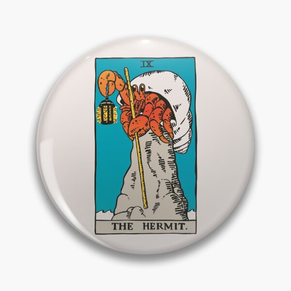 Item preview, The Hermit Crab Tarot Card designed and sold by obinsun.