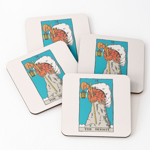 Item preview, The Hermit Crab Tarot Card designed and sold by obinsun.