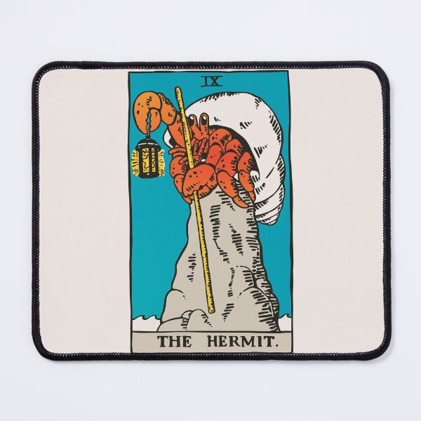 Item preview, The Hermit Crab Tarot Card designed and sold by obinsun.