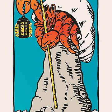 Artwork thumbnail, The Hermit Crab Tarot Card by obinsun