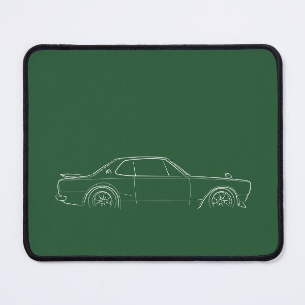 Item preview, 1972 Nissan Skyline KPGC10 - profile stencil, white designed and sold by mal-photography.